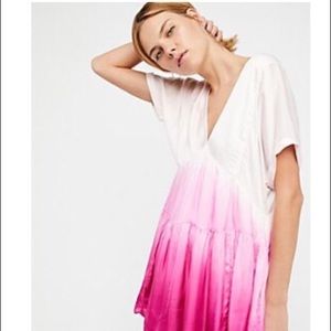 Free people satin ombré dress